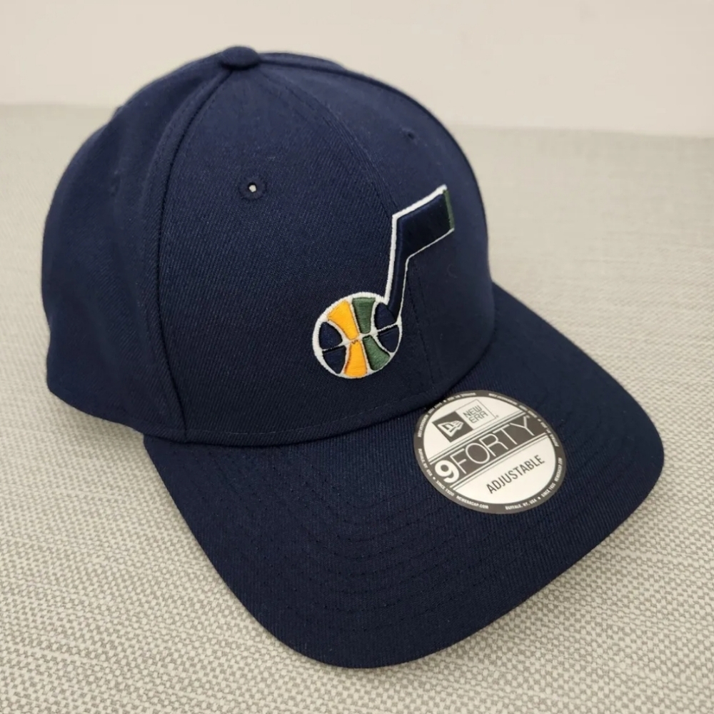 New Era 9Forty 940 NBA Utah Jazz Blue Adjustable League Cap Men OTC OSF